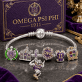 OMPP Silver Charm Bracelet Set NTVA