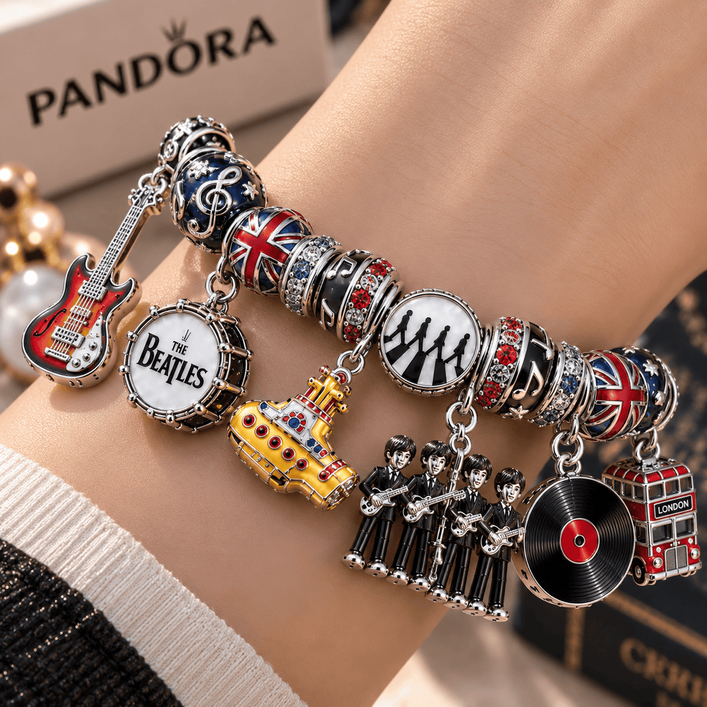 TBT Silver Charm Bracelet Set NTTB