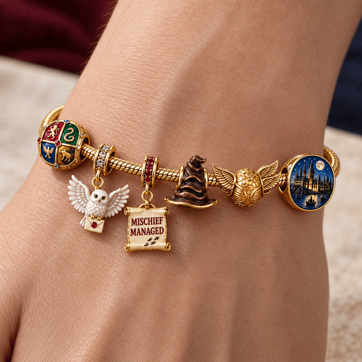 HRP Gold Charm Bracelet Set HQH