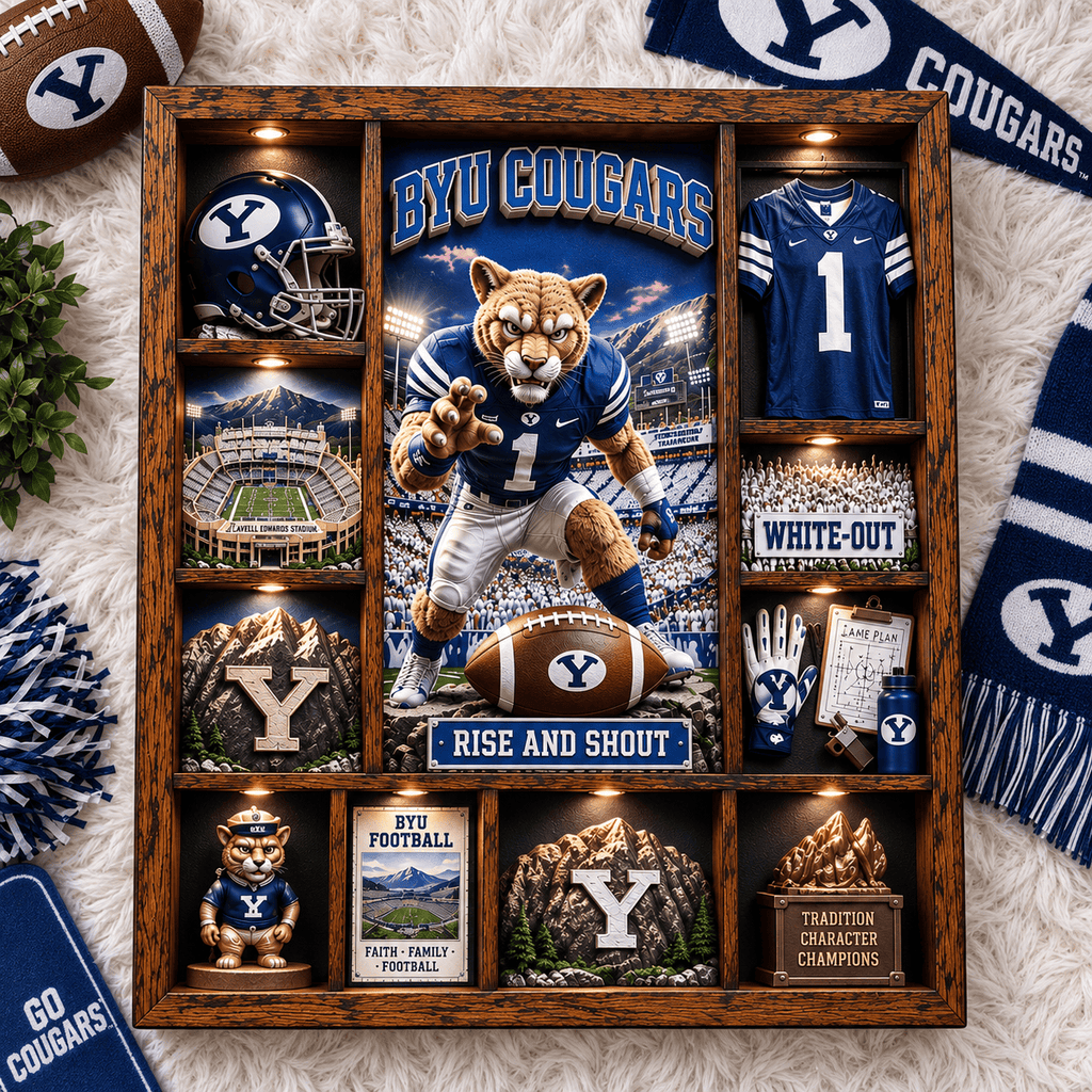 BYU Premium Shadow Box TTMH
