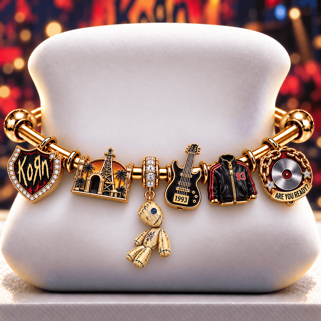 KRN Silver Charm Bracelet Set NTVA