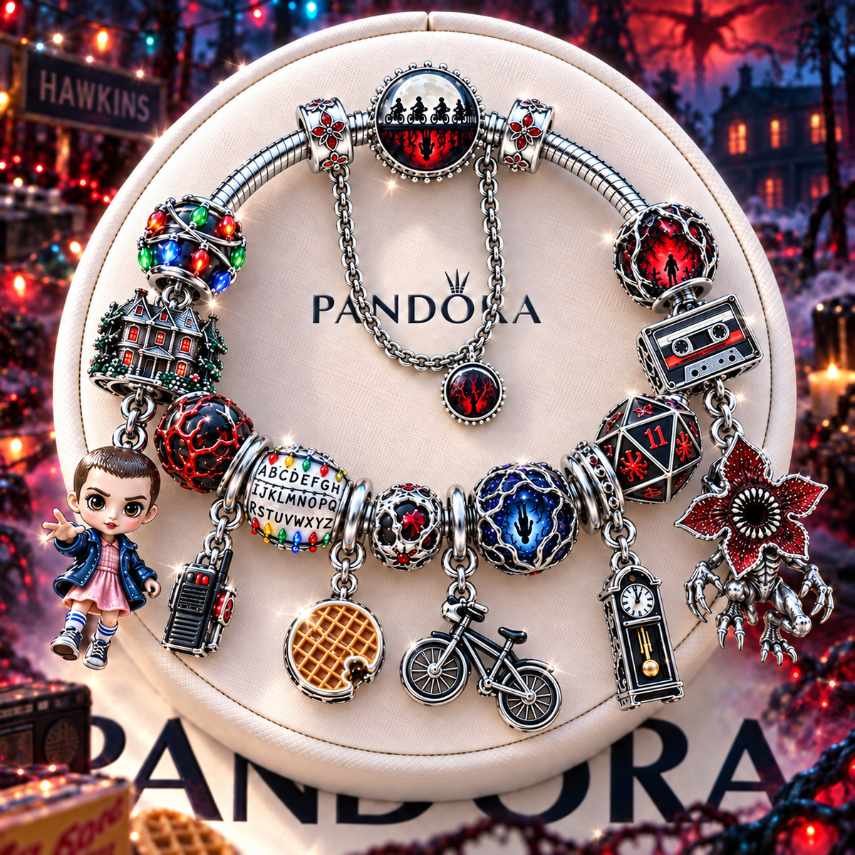 STGT Silver Charm Bracelet Set NTTB